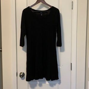 LAST CHANCE ❤️ 3/$15 Gap 3/4 sleeve knee-length black dress